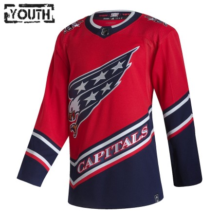 Kinder Eishockey Washington Capitals Trikot Blank 2020-21 Reverse Retro Authentic